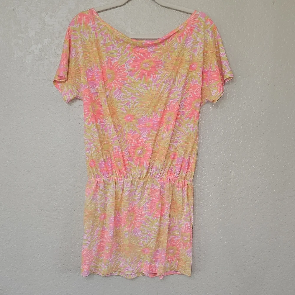 Lilly Pulitzer Floral Pink and Yellow Dress - Picture 4 of 4